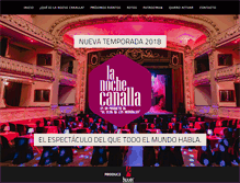 Tablet Screenshot of lanochecanalla.com